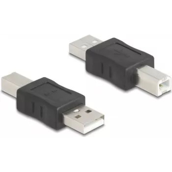 Adaptador de cable DeLOCK 67198 USB Type-A USB Type-B negro