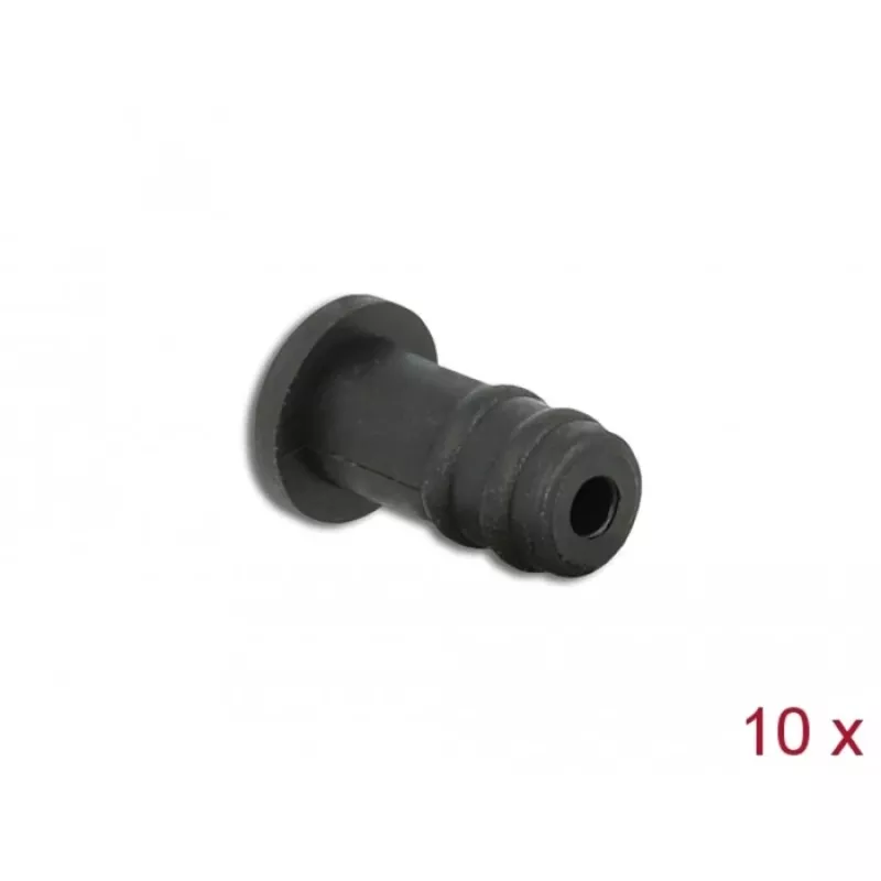 Tapa antipolvo DeLOCK 60251 para conector hembra jack 3,5 mm 10 uds. negra