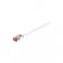 Cable de red plano CAT 6 Wentronic Goobay, U/FTP, blanco, 7,5 m - material de cobre (94920)