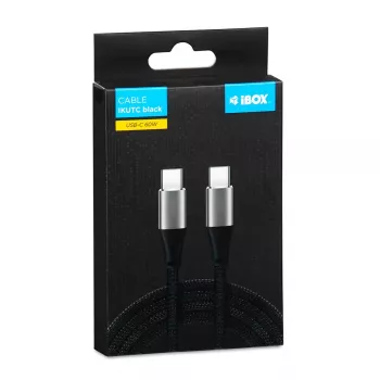 Cable USB-C iBOX IKUTC 60W 2m negro