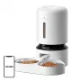 Comedero automático Aptel Granary con doble cuenco 5 L, blanco
