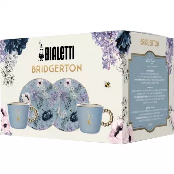 Bialetti Bridgerton para espresso 2 uds. x 80 ml azul