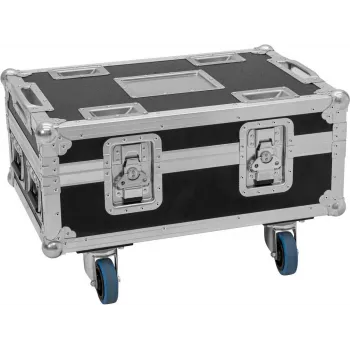 Flightcase Roadinger BAS-1 para 8× SILENT PAR 6 QCL — maletín de transporte