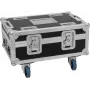 Flightcase Roadinger BAS-1 para 8× SILENT PAR 6 QCL — maletín de transporte