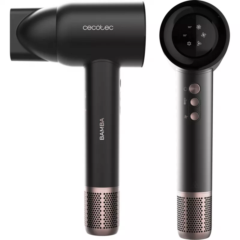 Secador de pelo Cecotec Bamba IoniCare RockStar Nano IonTech 1600 W, negro