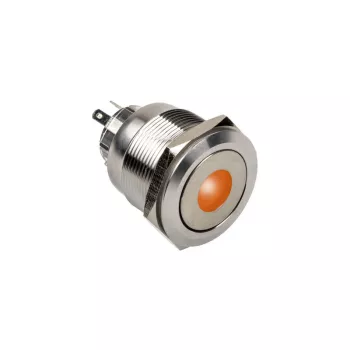 Pulsador antivandálico DimasTech 25 mm Silverline Dot RGB PD216