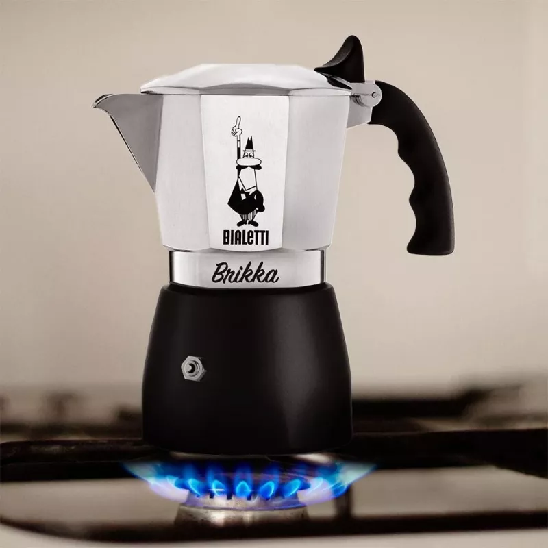 Bialetti Brikka cafetera moka 0,1 L negra, acero inoxidable