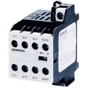 Contactor mini Siemens 230 VAC 50/60 Hz 3 NA+1 NC - bornes de tornillo (3TG1001-0AL2)