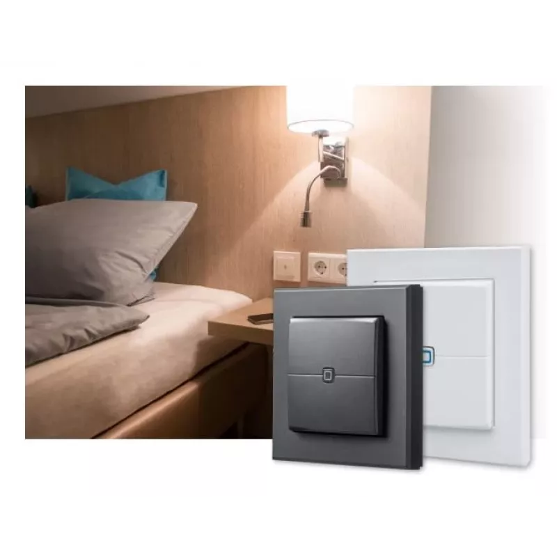eQ-3 AG Homematic IP HmIP-WRC2-A-2, inalámbrico, RF inalámbrico, antracita, pared, 868-868,6 / 869,4-869,65 MHz, botones