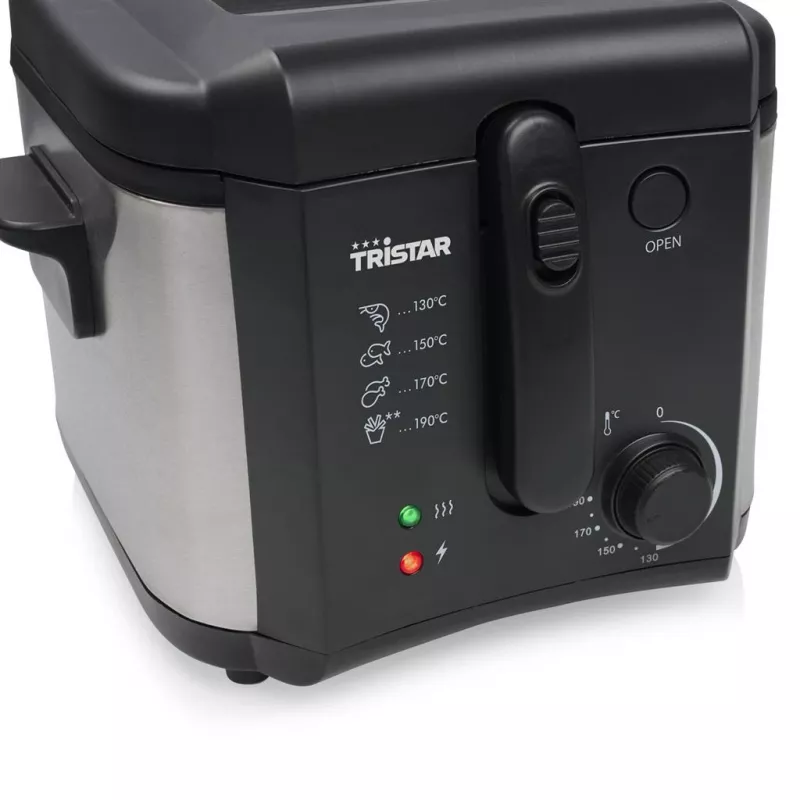 Freidora Tristar | FR-6878 | potencia 1600 W | capacidad 2,5 L | negra
