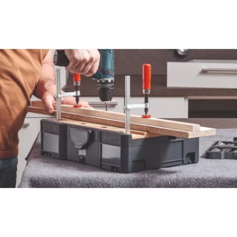 Abrazadera de sujeción BESSEY STC-S-MFT negra roja plata madera 14 uds.