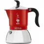 Cafetera de fogón BIALETTI FIAMMETTA 2TZ Inducción Rojo, cafetera moka de fogón para 2 tazas