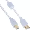 Cable USB Microconnect USBAB2WF USB 2.0 2 m USB A USB B blanco