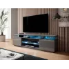 Mueble RTV EVA 180x40x56 grafito/brillante