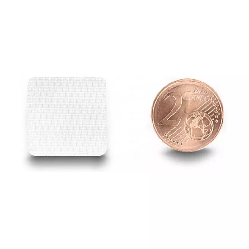 Puntos de velcro cuadrados autoadhesivos DeLOCK 64 uds. blanco