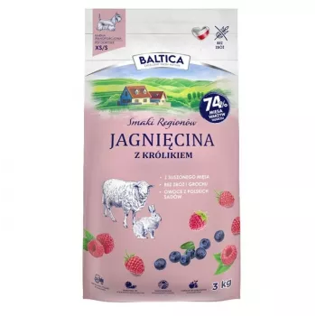 BALTICA regional flavours Razas pequeñas Cordero con conejo - pienso seco para perros - 3 kg