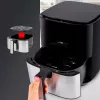 Clatronic FR 3782 H, freidora de aire, 5 l, 80 °C, 200 °C, imagen individual, negra, acero inoxidable