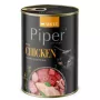 Comida húmeda para gatos Dolina Noteci Piper Animals con pollo 400 g, alimento completo para gatos adultos, 11% proteína, 5% grasa, 80% humedad