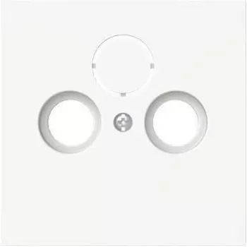 BJ Tapa central blanco mate 1743-44M para toma de antena 2/triple 1 (2CKA001724A4433)