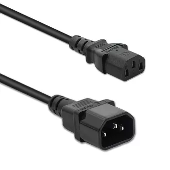 Alargador de corriente QOLTEC 50459 IEC C13 a C14 1,5 m