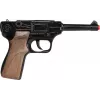 Revólver de policía de juguete de metal Gonher 8 disparos, construcción de metal, modelo 258441