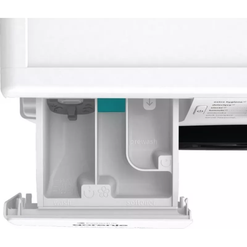 Lavadora de carga frontal Gorenje WPNEI84SASWIFI/PL 8 kg 1400 rpm Wi-Fi blanca, motor inverter