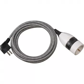 Brennenstuhl 1161830 alargador 3 m 1 toma de corriente interior negro - blanco (1161830)