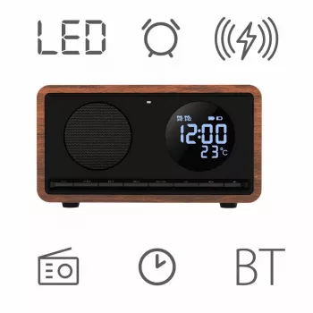 Manta RDI912B Rimini radiodespertador, negro