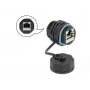 Delock 86695 acoplador RJ45 impermeable, hembra a hembra, Cat.6A, con tapón de cierre, para exterior