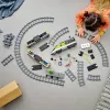 LEGO 60337 City Express Tren de pasajeros Set juguete teledirigido regalo para niños y niñas con faros funcionales 2 vagones y 24 piezas de vía