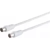 Cable coaxial de antena ShiverPeaks 80012 — 100 % apantallado, 75 dB de atenuación, compatible con BK