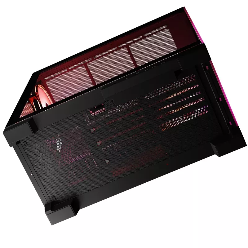 Caja de PC MODECOM Volcano SPACE APEX ARGB Midi Tower, cristal templado, USB-C, compatible con ATX/microATX/Mini-ITX, GPU hasta 430 mm, disipador de CPU hasta 180 mm