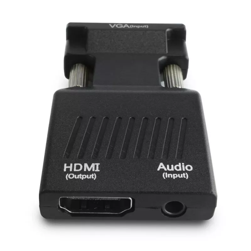 Convertidor VGA a HDMI SAVIO CL-145, audio, Full HD, negro
