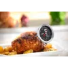 Termómetro alimentario analógico GEFU MESSIMO 10–120 °C, acero inoxidable, negro