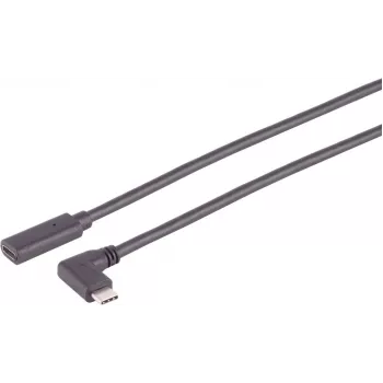 Cable USB S/CONN 13-54025 USB 3.2 Gen 2x2 1 m USB C gris
