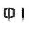 Rockbros 2017-12CBK Juego de pedales de bicicleta de nailon - Negro