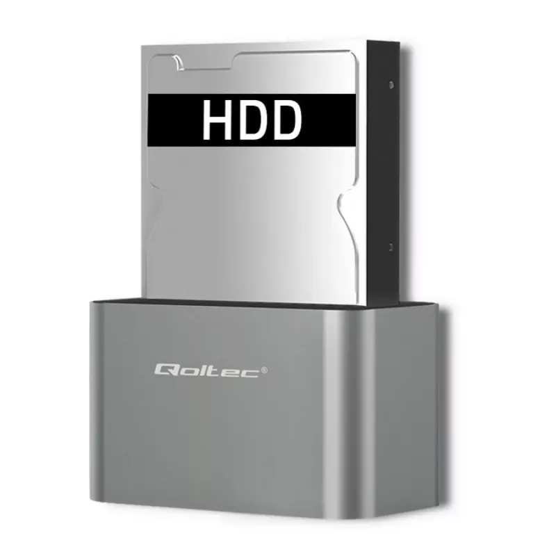 Base de acoplamiento Qoltec 5315 HDD/SSD | 2.5/3.5 SATA | USB 3.0