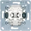 Interruptor de presión JUNG 531 U, 1P, 250 V AC, 10 A, blanco metálico
