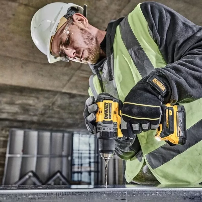 DeWALT DCD800E2T-QW Taladro 2000 rpm 1,28 kg Negro, Amarillo