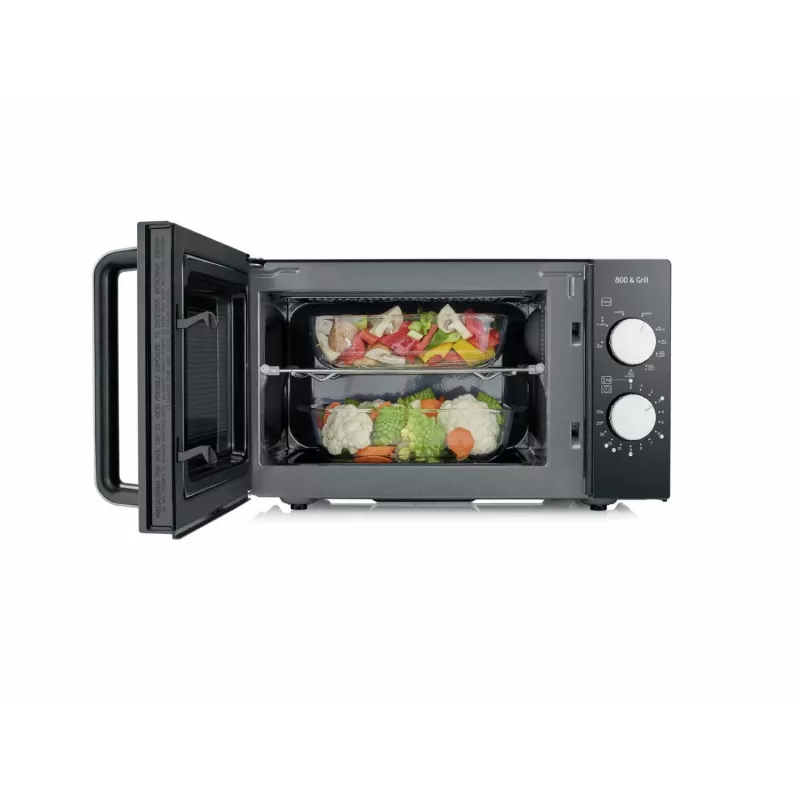 Microondas con grill Severin MW 7762, 800 W, 20 l