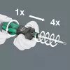 Wera 826 T Kraftform Turbo Destornillador portapuntas con Rapidaptor, 1/4 de pulgada