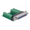 Delock Adaptador serie, DB-25 hembra a bloque de terminales (65317)
