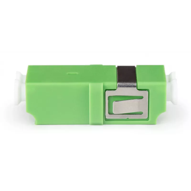 DIGITUS DN-96007-1APC-OF Acoplador de fibra óptica LC/APC dúplex, monomodo OS2, sin brida, verde