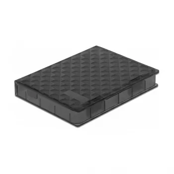 Delock Protection Box - caja de protección para disco duro - capacidad: 1 disco duro (2.5) - gris (18368)
