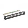 Patch panel LANBERG PPKS-9212-B 12 puertos 1U 10 pulgadas FTP