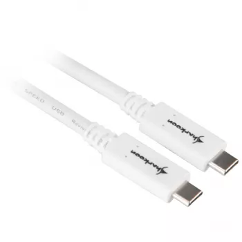 Cable USB Sharkoon USB 3.2 Gen 1 0,5 m blanco