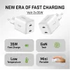 Cargador de pared USB-C YENKEE G35D 2x18W Power Delivery 3.0 3A