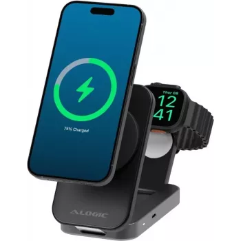 Flip 2IN1 QI2 Wireless Charging Stand negro