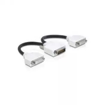 Adaptador de cable de vídeo DeLOCK 65281 DMS 2 x DVI 0,2 m negro