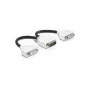 Adaptador de cable de vídeo DeLOCK 65281 DMS 2 x DVI 0,2 m negro